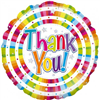Balloon Foil 18 Bright Thank You Uninflated 