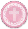 Balloon Foil 18 Cross Pink Uninflated