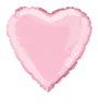 Balloon Foil 18 Heart Pastel Pink Uninflated
