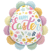 Balloon Foil 30 Floral Easter Egg Uninflated 