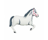 Balloon Foil 43 Horse White Uninflated 