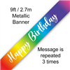 Banner Foil Birthday Rainbow 27M