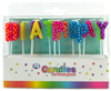 Candles Happy Birthday Bright Polkadots