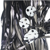 Clipped Ribbons Metallic Black 25 Pack
