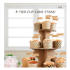 Cupcake Stand Kraft 3 Tier A136188