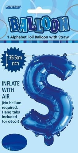 BALLOON FOIL 14 ROYAL BLUE S  SelfInflating