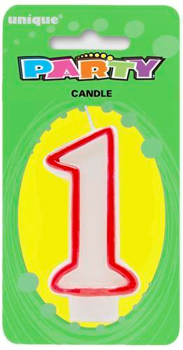 Candle 1 Red Border