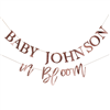 BABY IN BLOOM BUNTING CUSTOMISABLE