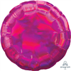 BALLOON FOIL 18 ROUND IRIDESCENT MAGENTA FOIL UNINFLATED