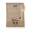 BIOPAK WOODEN SPOON PACK 50PK