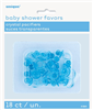 Baby Shower Pacifiers 1 Crystal Blue 18 Pack