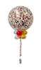 Balloon Arrangement 90cm Latex Confetti With Topiary 178