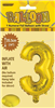 BALLOON FOIL 14 GOLD 3  SelfInflating