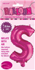 BALLOON FOIL 14 HOT PINK S  SelfInflating