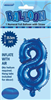 BALLOON FOIL 14 ROYAL BLUE 8  SelfInflating