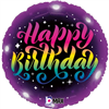 Balloon Foil 18 Neon Birthday Uninflated