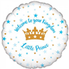 Balloon Foil 18 Welcome Little Prince 228144 Uninflated