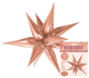 Balloon Foil 275 Starburst Rose Gold AirFill