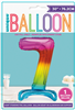 Balloon Foil 30 Standing 7 Rainbow SelfInflating AirFill