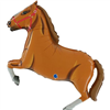 Balloon Foil 34 Horse Light Brown Uninflated 