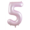 Balloon Foil 34 Matt Pastel Pink 5 Uninflated