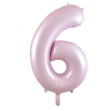 Balloon Foil 34 Matt Pastel Pink 6 Uninflated 
