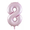 Balloon Foil 34 Matte Pastel Pink 8 Uninflated