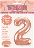 Balloon Foil 34 Rose Gold 2 Uninflated