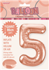 Balloon Foil 34 Rose Gold 5 Uninflated 