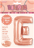 Balloon Foil 34 Rose Gold E Uninflated 