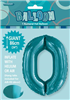 Balloon Foil 34 Teal 0 Uninflated 