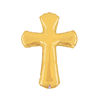 Balloon Foil 36 Gold Cross Uninflated