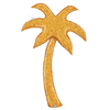 Balloon Foil 60 Palm Tree Holographic Gold Glitter Uninflated 