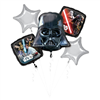 Balloon Foil Bouquet Star Wars Classic 5Pk Uninflated