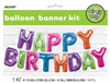 Balloon Foil Letter Kit Happy Birthday Multi Colour