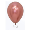 Balloons Reflex Rose Gold 30Cm 12 Pack