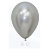 Balloons Reflex Silver 30Cm 12 Pack