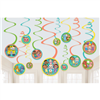 COCOMELON SWIRL HANGING DECO 12PK