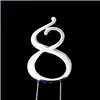 Cake Topper 8 Silver