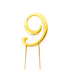 Cake Topper 9 Gold