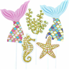 Cake Topper Mermaid 5PC