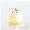 Cake Topper Mum Gold 