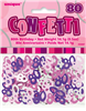 Confetti Glitz Pink 80th