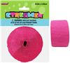 Crepe Streamer Hot Pink 24M