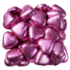 Lolliland Milk Chocolate Hearts Hot Pink 500G