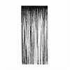 Metallic Foil Curtain Black