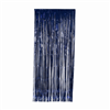 Metallic Foil Curtain Navy Blue