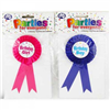 NOVELTY BIRTHDAY BADGE ASSORTED 