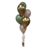 Balloon Arrangement Neutral Green Gold  Cream 213