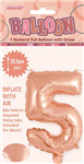 BALLOON FOIL 14 ROSE GOLD 5  SelfInflating